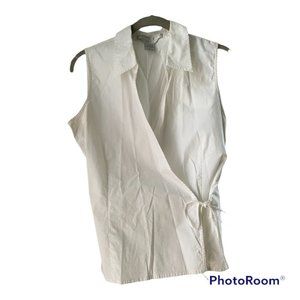 Geoffrey Beene Side Tie Sleeveless Blouse